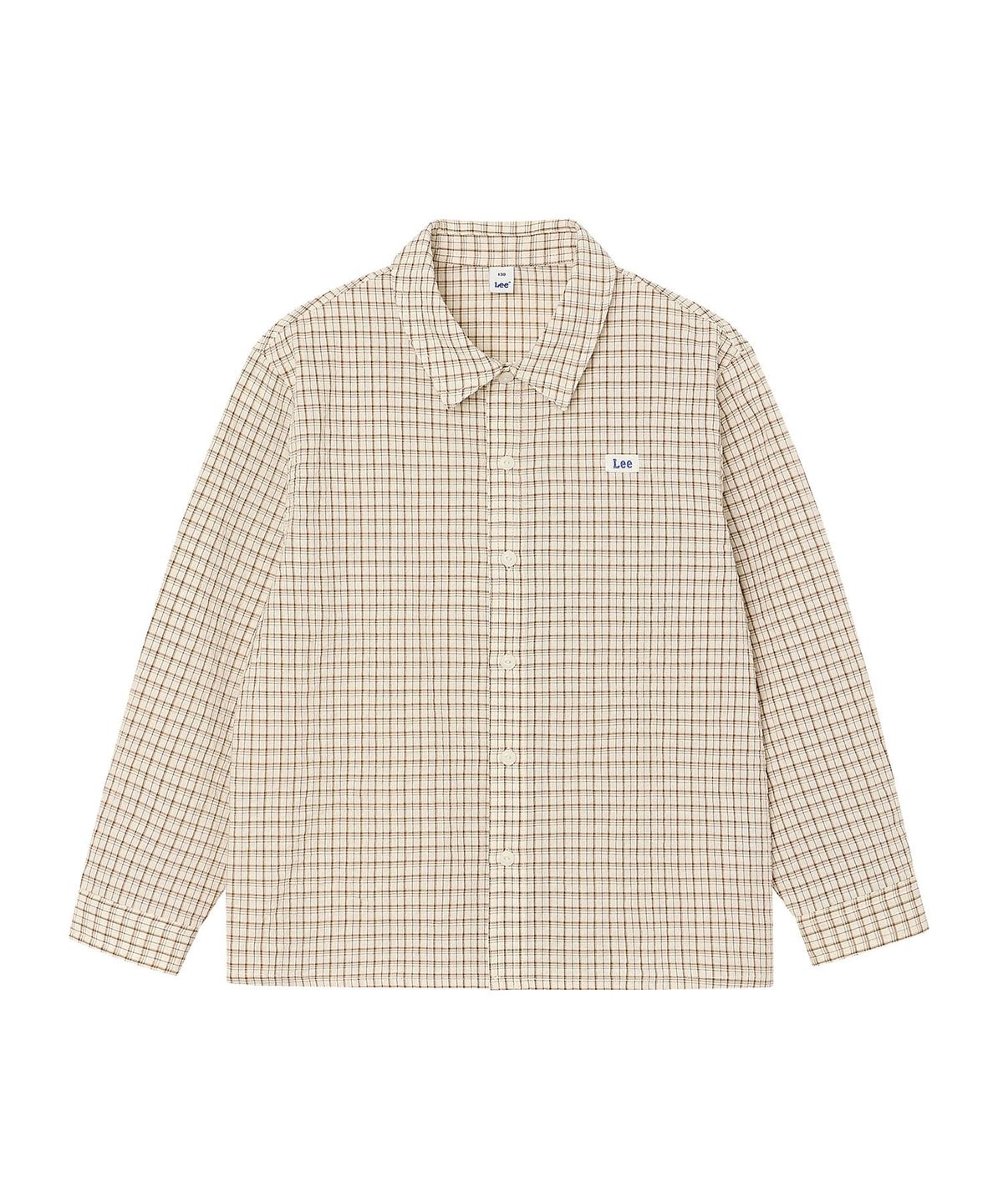 리 키즈(LEE KIDS) 긴팔 체크셔츠 피치 LK2602SH80PE