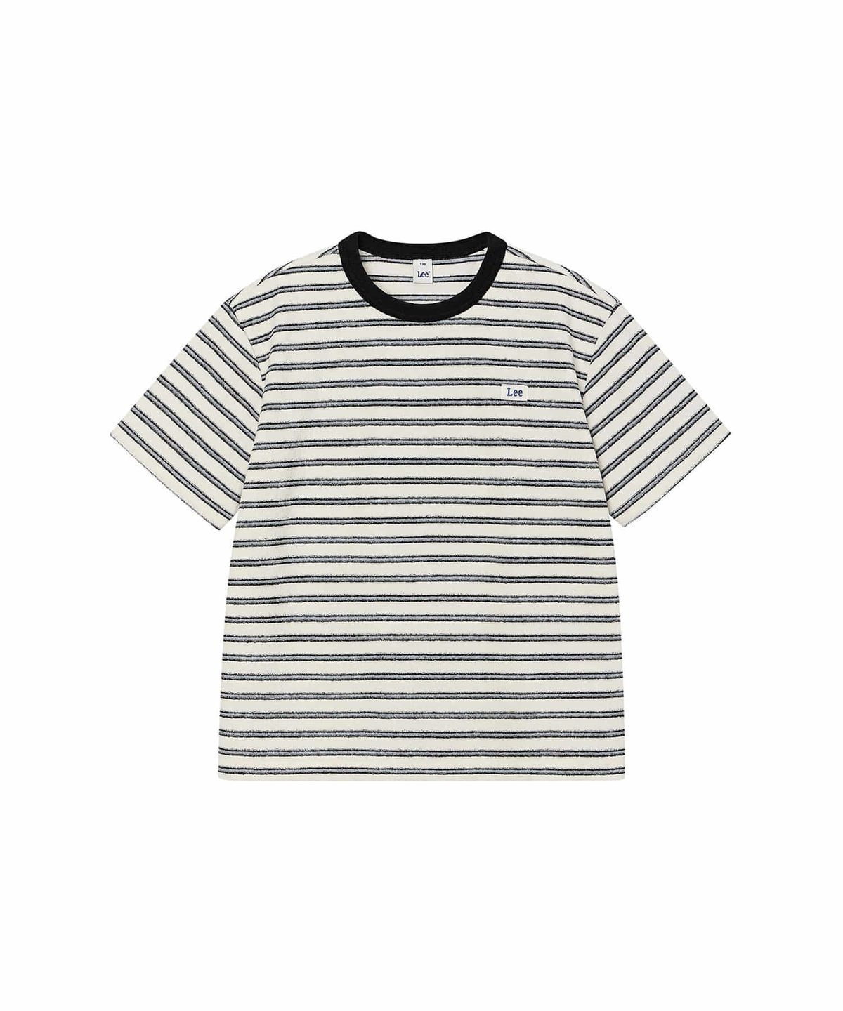 리 키즈(LEE KIDS) 테리 스트라이프 티셔츠 블랙 LK2602ST93BK