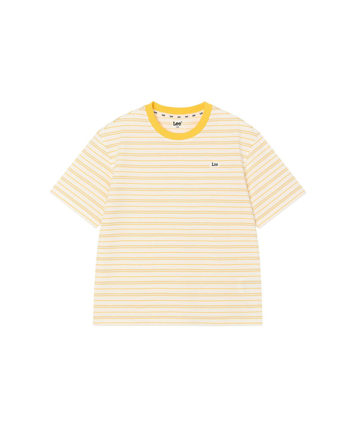 리 키즈(LEE KIDS) 시그니처 멀티 스트라이프 티셔츠 옐로우 LK2602ST82YL