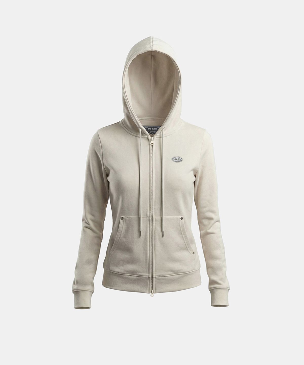 배드블러드(BADBLOOD) BS Soft Terry Zip-Up Hoodie - Beige