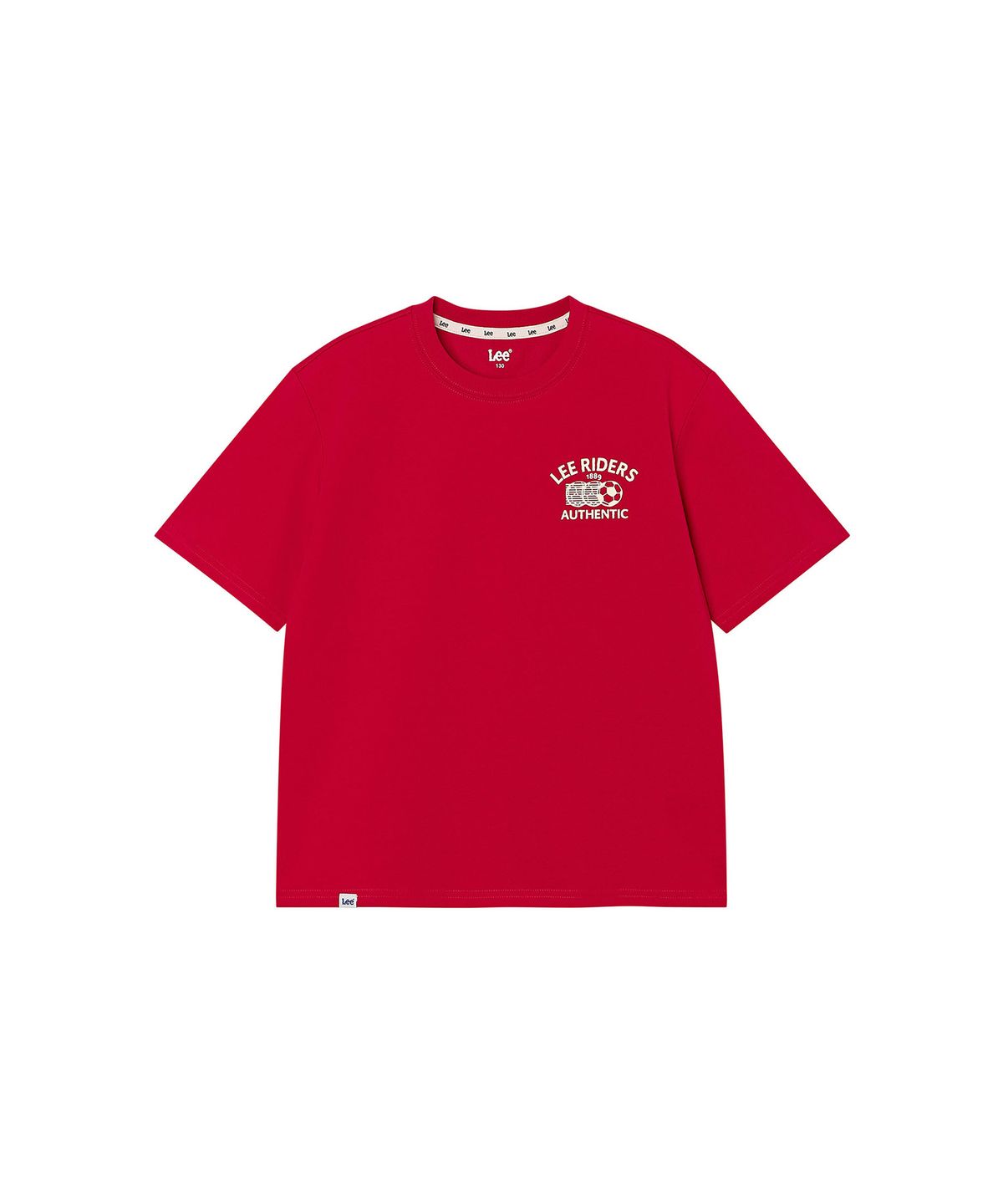 리 키즈(LEE KIDS) 챔피온 백프린트 반팔 티셔츠 레드 LK2602ST63RD