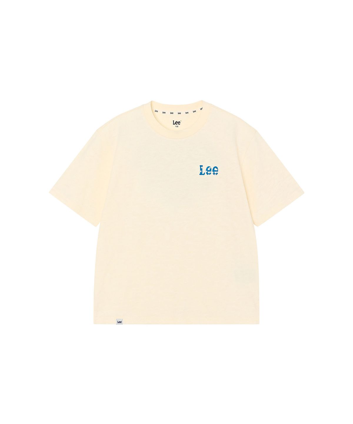리 키즈(LEE KIDS) 챔피온 면슬럽 반팔 티셔츠 아이보리 LK2602ST62IV
