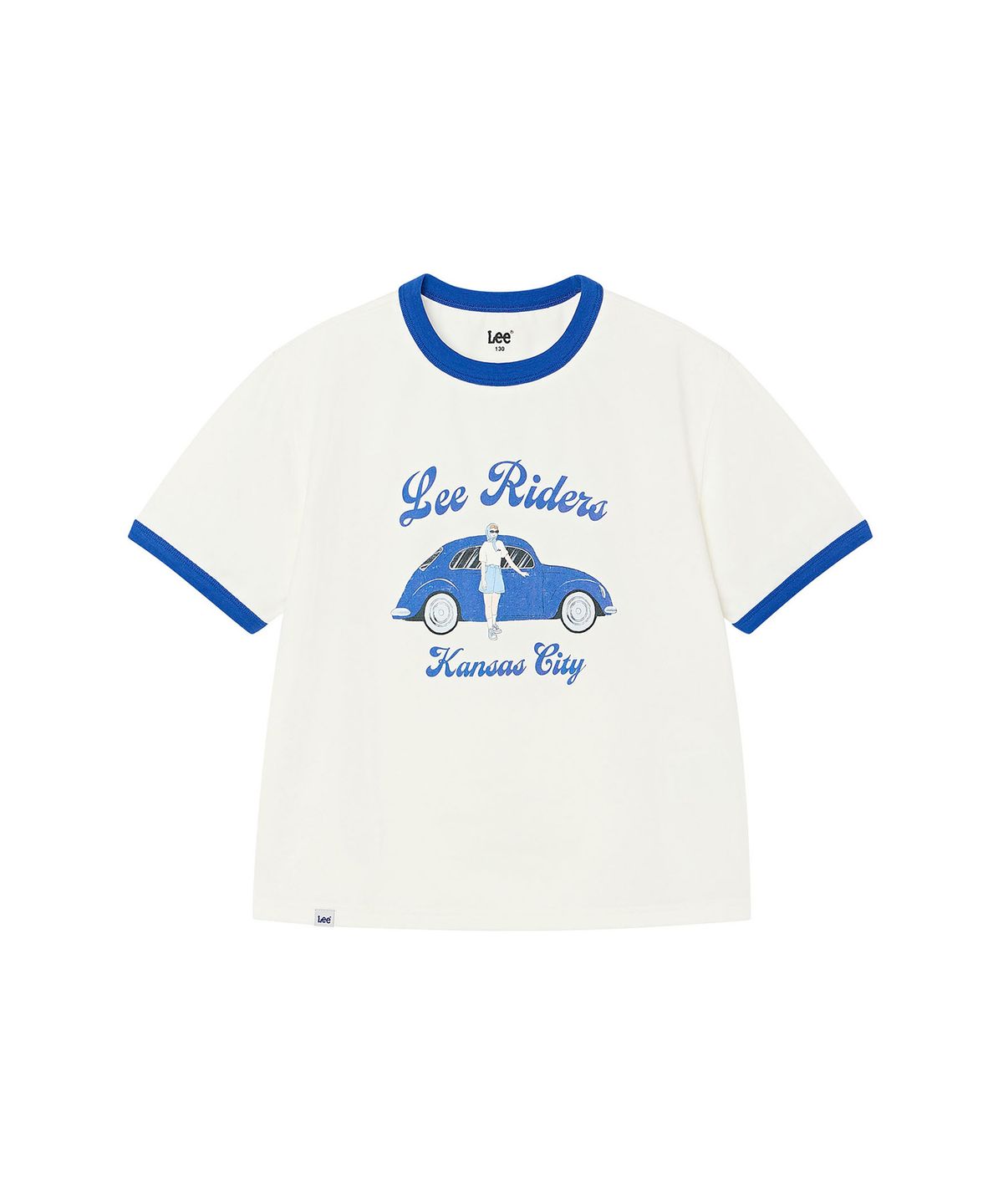 리 키즈(LEE KIDS) 소로나 올드카 그래픽 티셔츠 블루 LK2602ST60BL