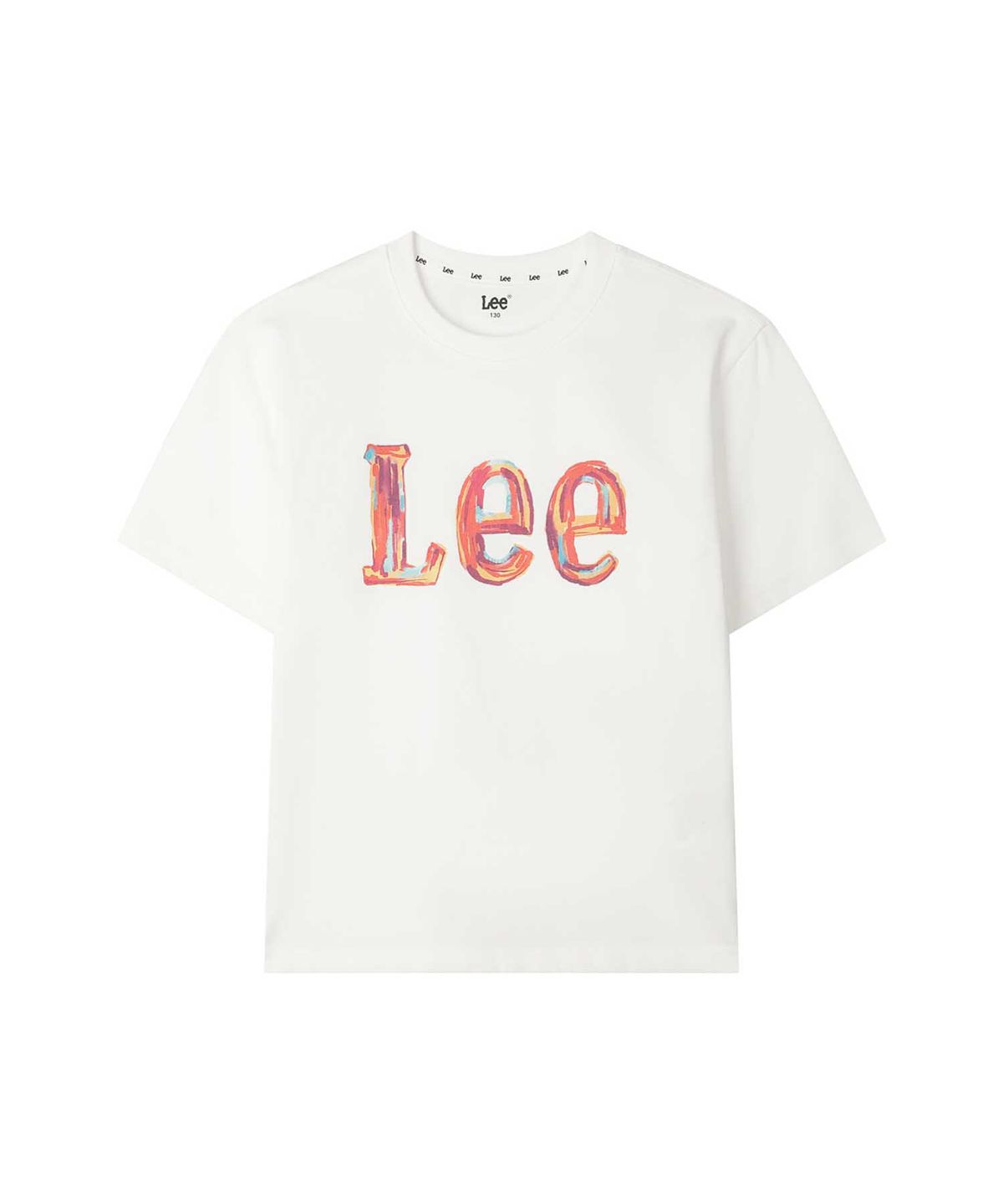 리 키즈(LEE KIDS) 크레용 빅트위치 로고 티셔츠 화이트 LK2602ST47WH