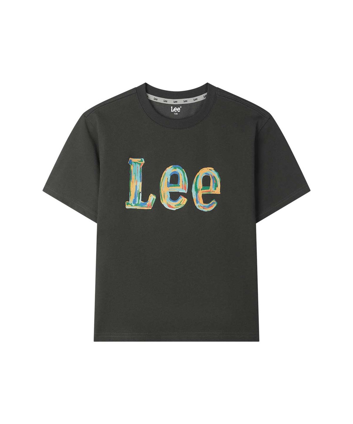 리 키즈(LEE KIDS) 크레용 빅트위치 로고 티셔츠 다크그레이 LK2602ST47DG