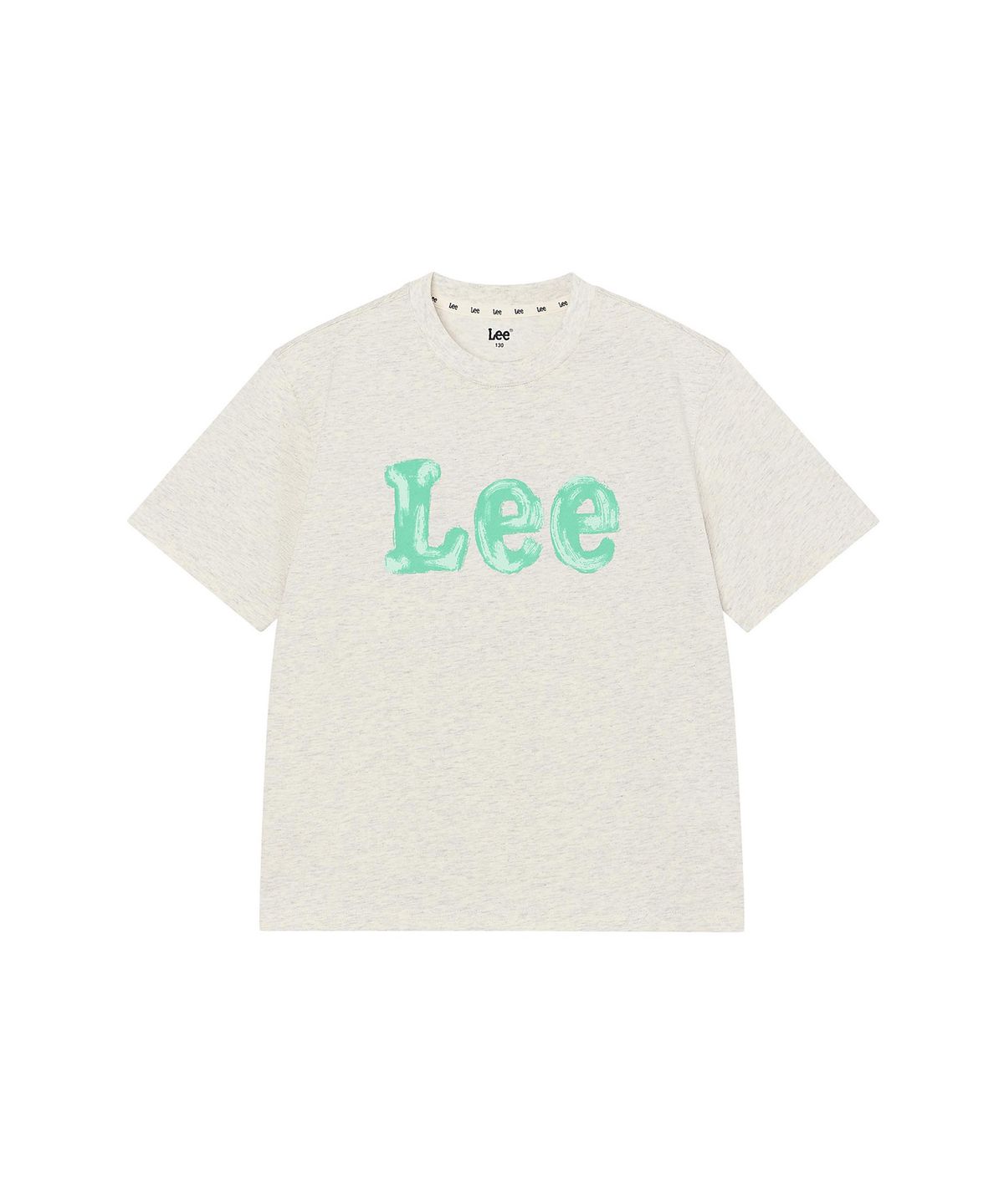 리 키즈(LEE KIDS) 페인팅 빈티지 로고 티셔츠 오트밀 LK2602ST41OT