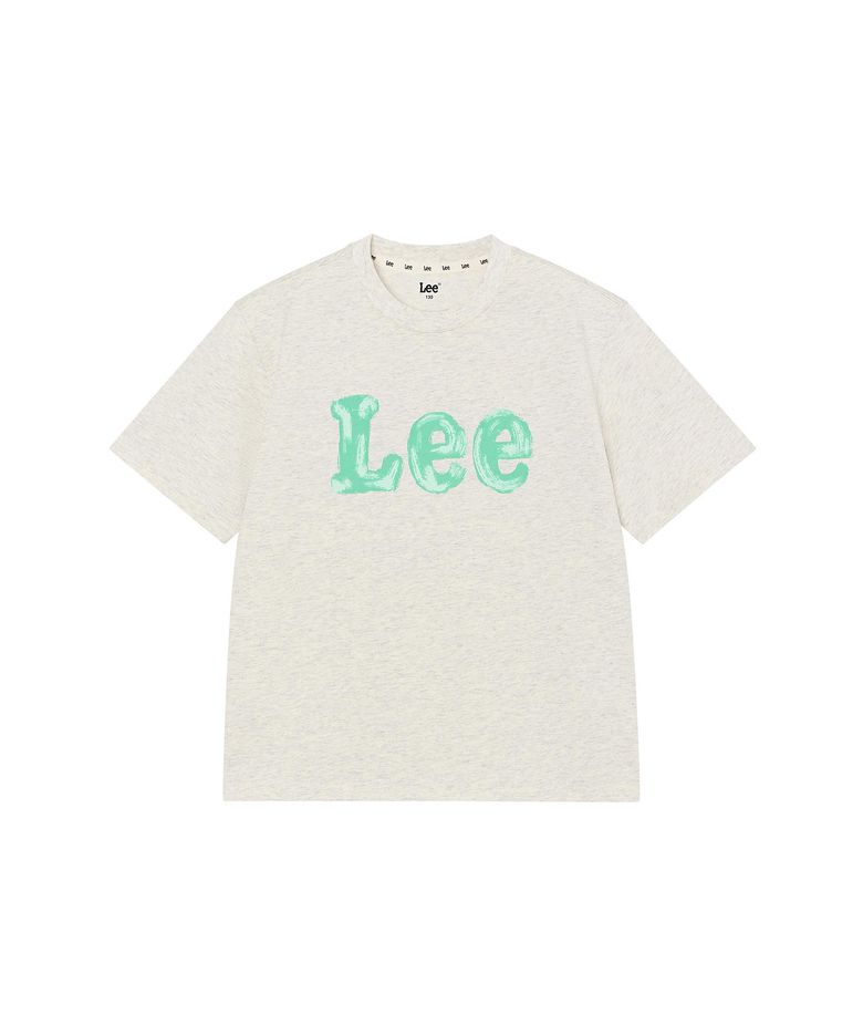 페인팅 빈티지 로고 티셔츠 오트밀 LK2602ST41OT