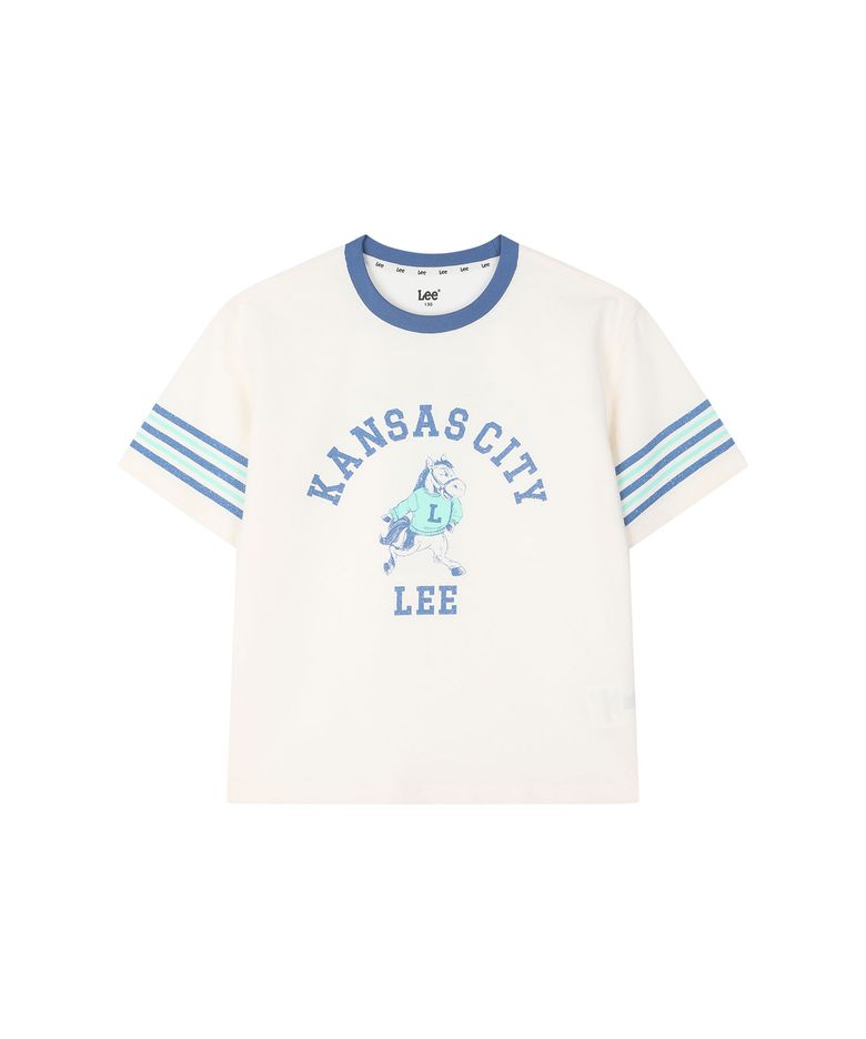 카우보이 링거 반팔티셔츠 아이보리 LK2602ST25IV