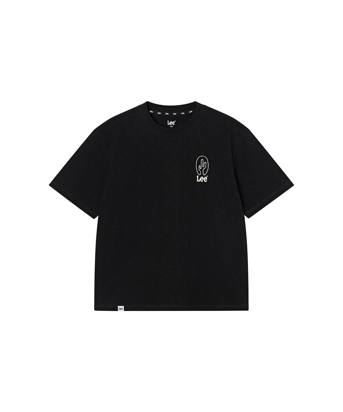리 키즈(LEE KIDS) 카우보이 백프린트 슬럽 티셔츠 블랙 LK2602ST24BK