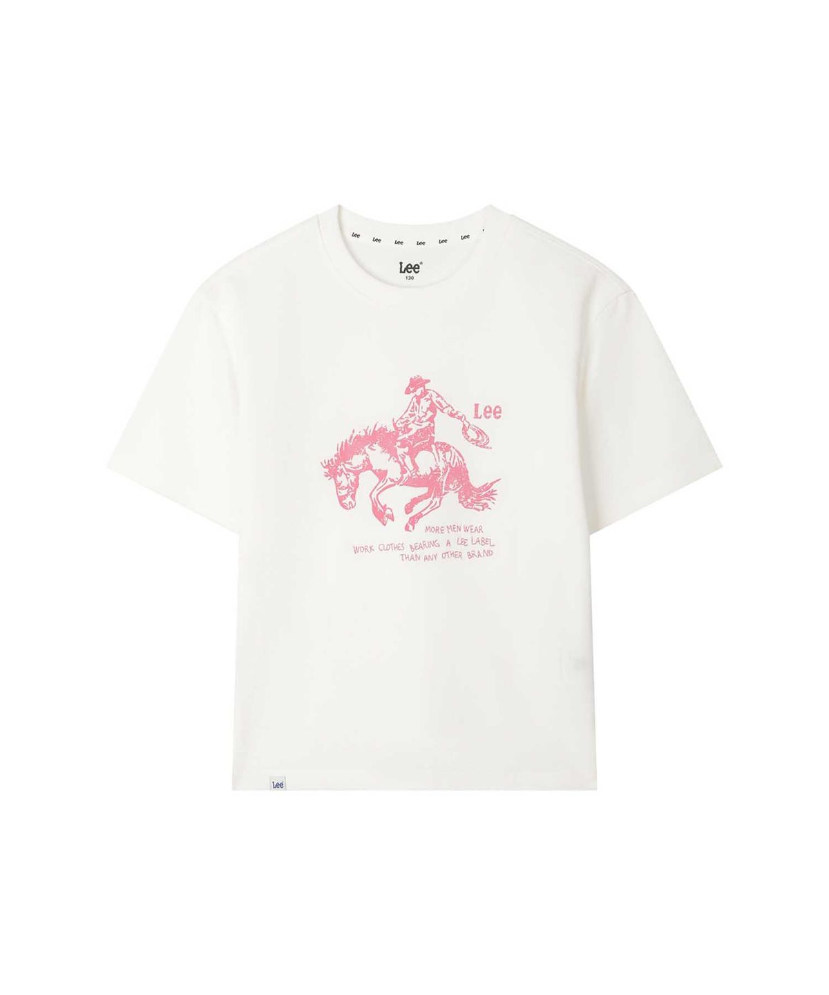 리 키즈(LEE KIDS) 오리지널 카우보이 그래픽 티셔츠 화이트 LK2602ST23WH