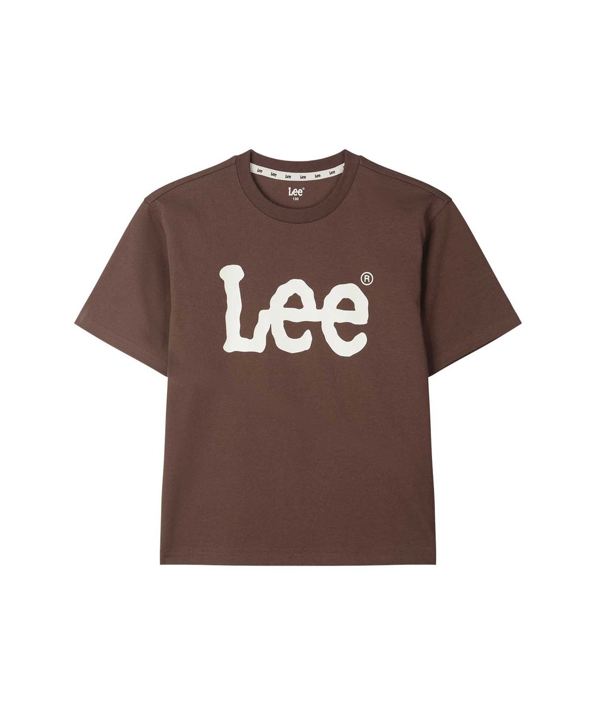 리 키즈(LEE KIDS) 에센셜 빅트위치 반팔티셔츠 브라운 LK2602ST11BR