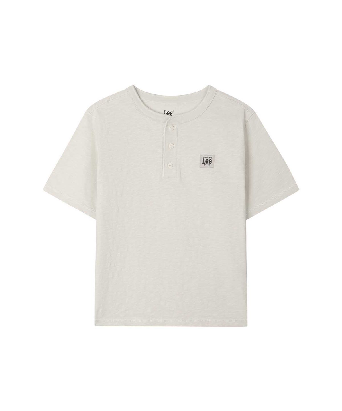 리 키즈(LEE KIDS) 헨리넥 슬럽 티셔츠 베이지 LK2602ST04BE