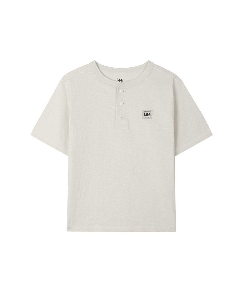 헨리넥 슬럽 티셔츠 베이지 LK2602ST04BE
