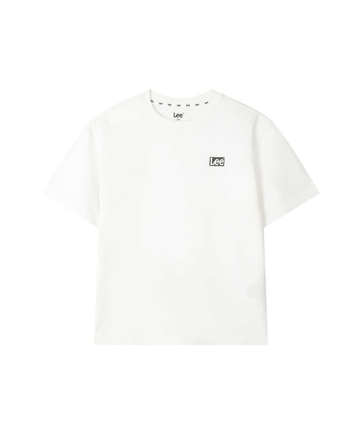 리 키즈(LEE KIDS) 에센셜 박스 스몰트위치 반팔티셔츠 화이트 LK2602ST02WH