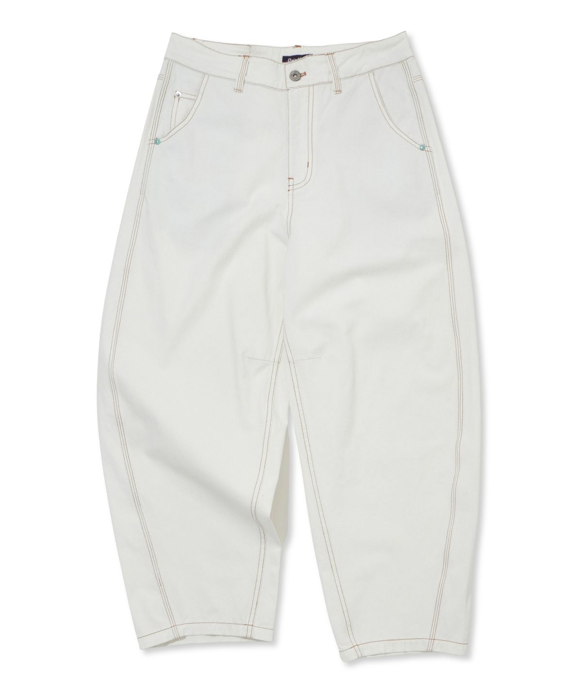 펜필드(PENFIELD) 1975 원 워시드 배럴 데님 팬츠 화이트_FS1WP08U