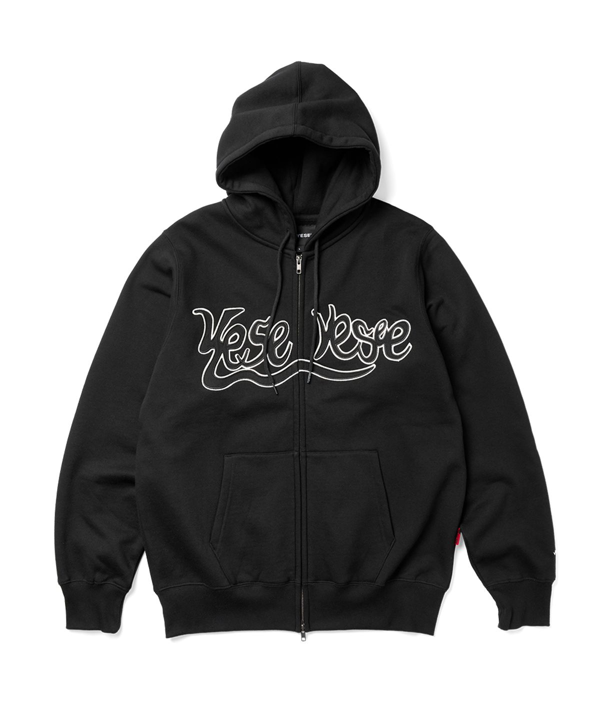 예스아이씨(YESEYESEE) Y.E.S Snail Logo Zip-up Hoodie Black