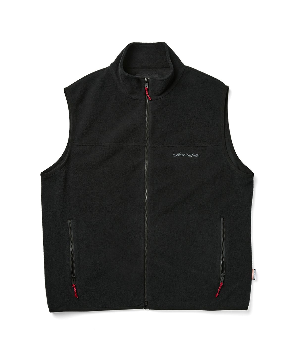 예스아이씨(YESEYESEE) Comfortable Light Fleece Vest Black