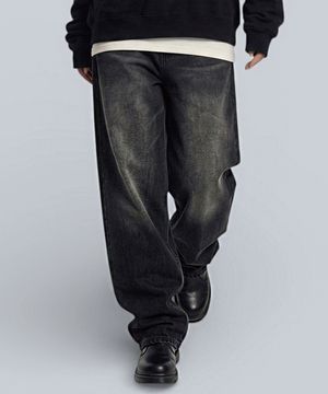 백포켓 디테일 와이드 데님 팬츠 2 Color [ANBD_6013]