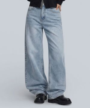 베이직 워싱 와이드 데님 팬츠 6 Color [ANBD_6002]