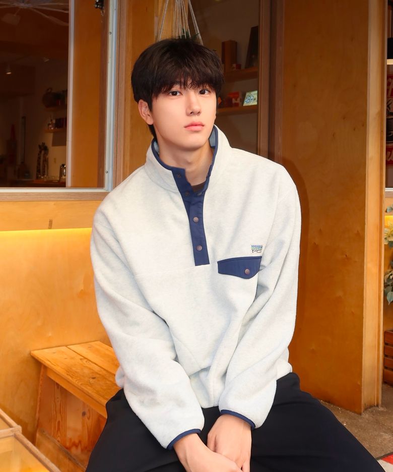Button Fleece Half Zip-up / WHMAG4V22U