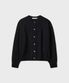 COMFORT WOOL CROP CARDIGAN [BLACK]