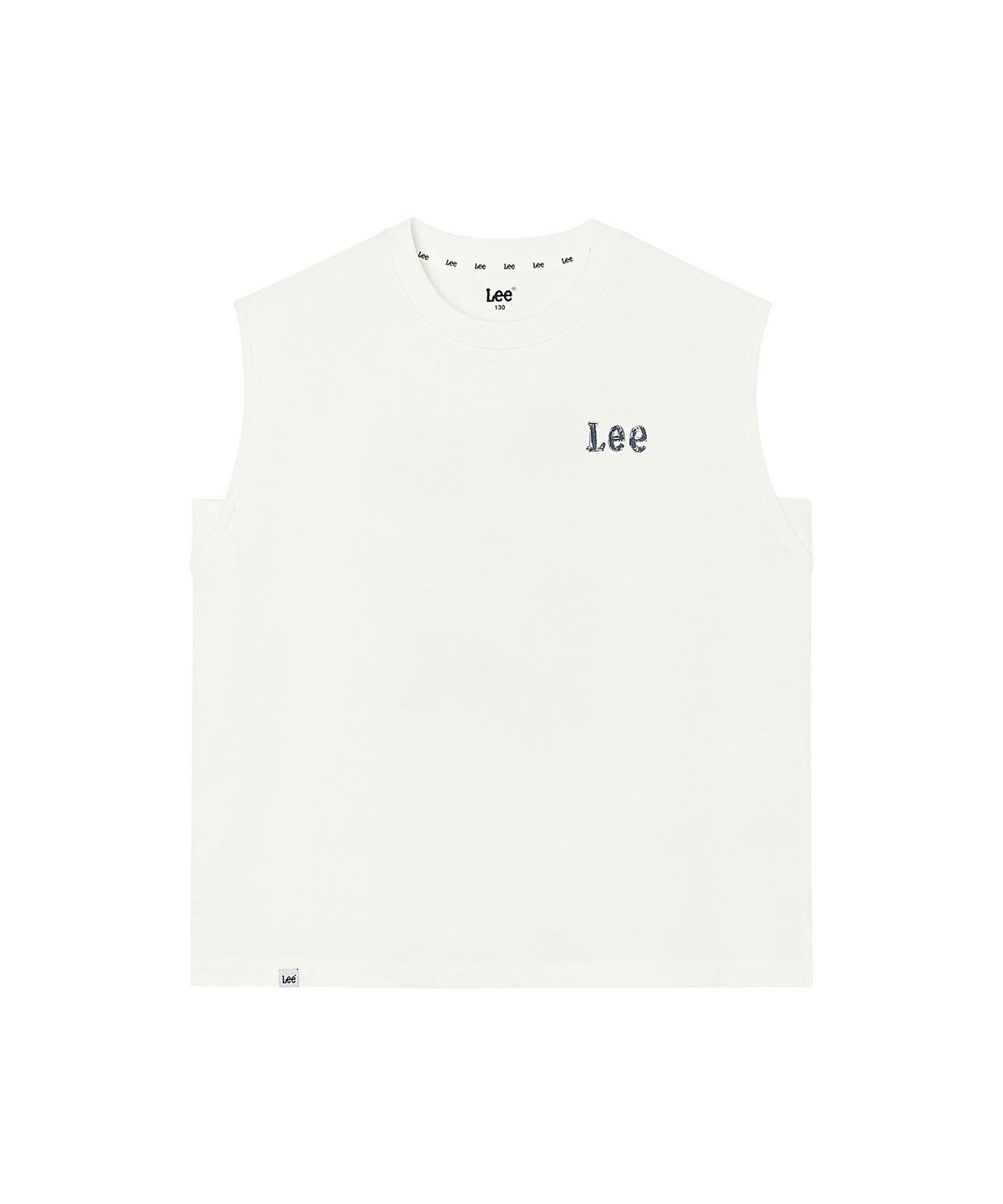 리 키즈(LEE KIDS) 크레용 모자 아트웍 슬리브리스 티 화이트 LK2602SL41WH