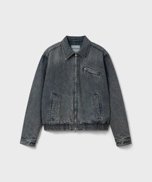 트레일 데님 블루종 자켓 - 스모크 레일 인디고