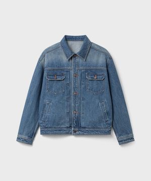 타입-2 트러커 데님 자켓 - 워시드 인디고