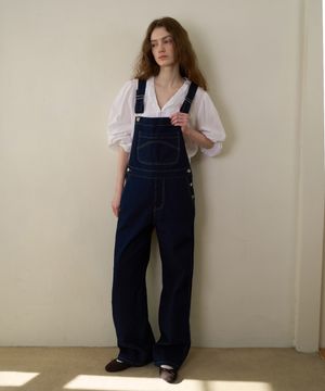 인디고 데님 오버롤
