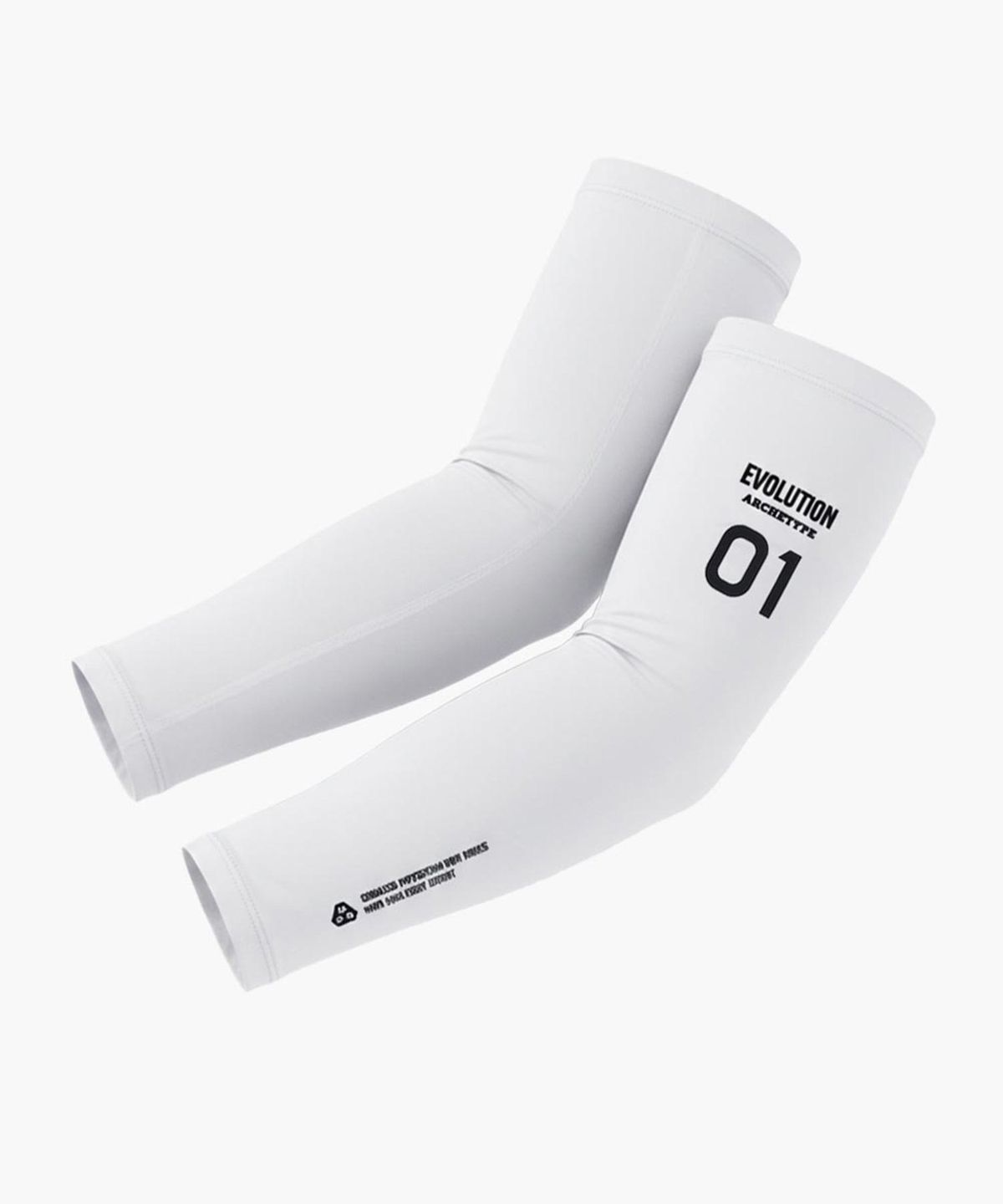 엠씨엔스포츠(MCNSPORTS) 여성 심플 화이트 자전거 팔토시 ARM SLEEVES-SIMPLE WT