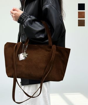 남녀공용 리니어 스웨이드 숄더백 3COLOR