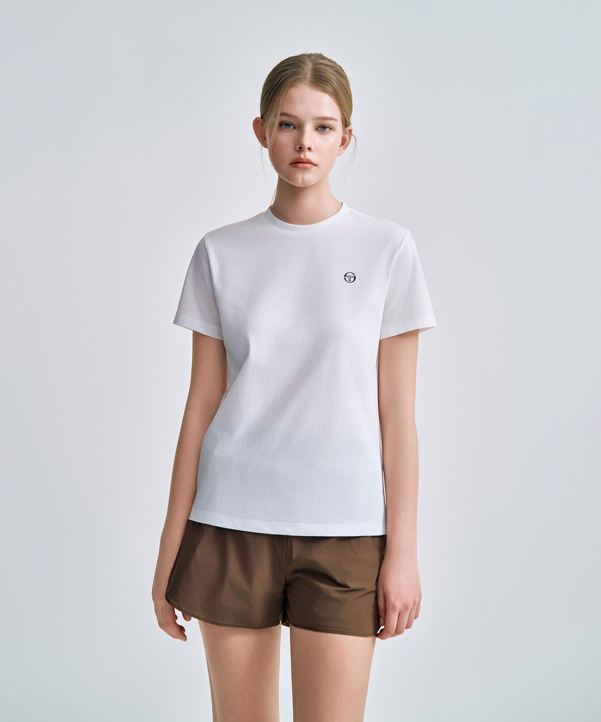 세르지오 타키니(SERGIO TACCHINI) W 쿨매치 반팔 티셔츠 (White)