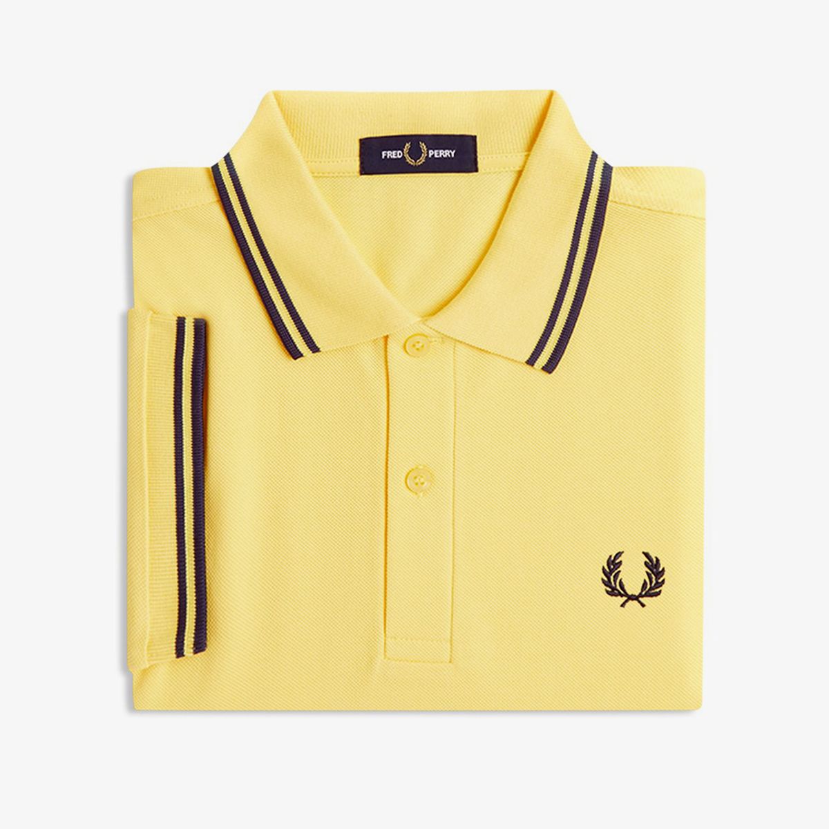프레드페리(FRED PERRY) [M3600] 트윈 팁 프레드페리 셔츠 - 레몬발리/테니스블루 AFPM2613600-06B