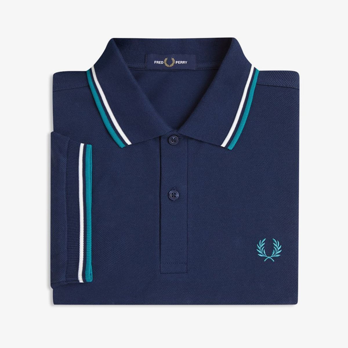 프레드페리(FRED PERRY) [M3600] 트윈 팁 프레드페리 셔츠 - 테니스블루/스노우화이트/딥민트 AFPM2613600-86A