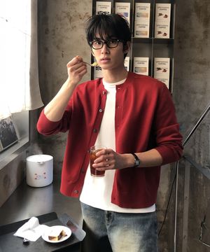 크롭 새들 라운드 가디건_(5color)