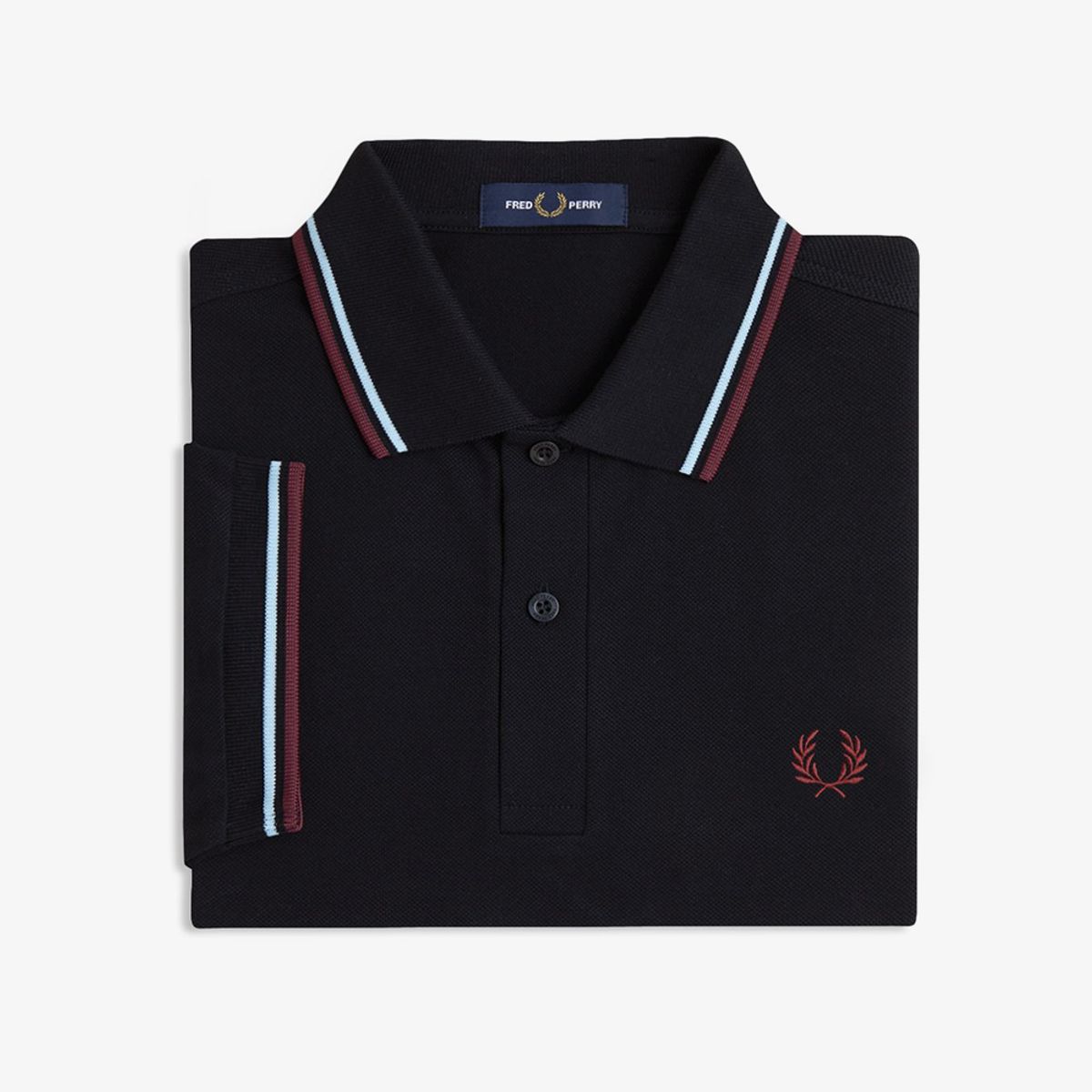 프레드페리(FRED PERRY) [M3600] 트윈 팁 프레드페리 셔츠 - 블랙/볼보이블루/옥스블러드 AFPM2613600-10B