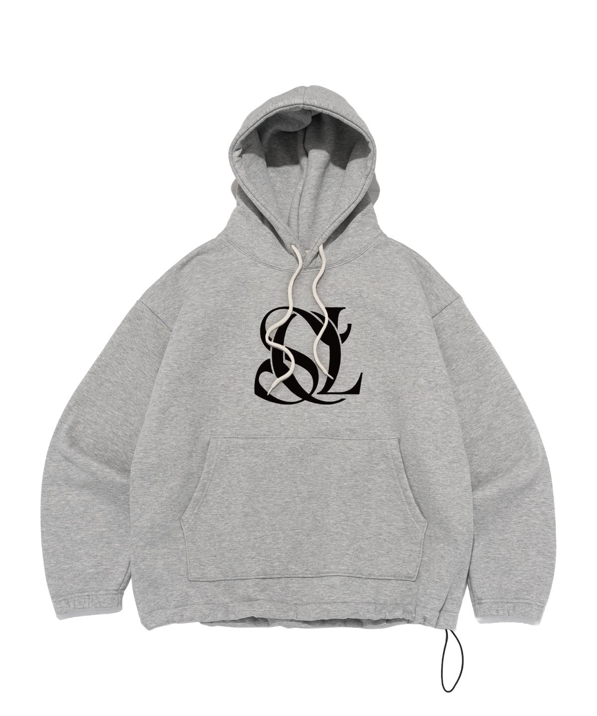 서울어패럴(SEOUL APPAREL) 서울 로고 스트링 후드 티셔츠 (그레이)