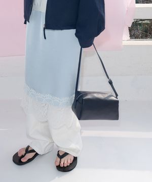 [여울 PICK] Classic Box Shoulder Bag - Blueberry Navy