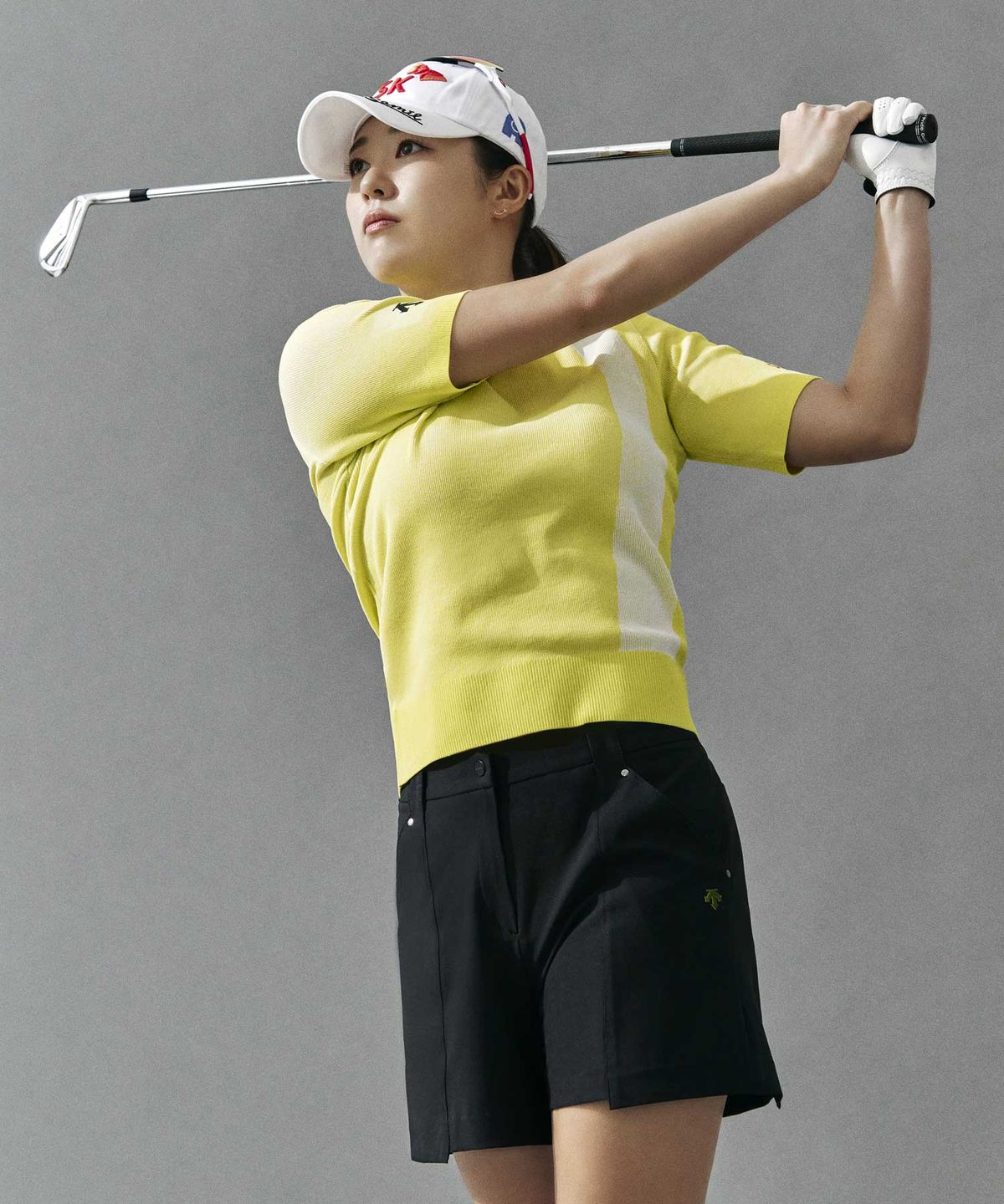 데상트 골프(DESCENTE GOLF) 아크먼트(ACMT) 여성 모크넥 골지 풀오버  DR12WFKP31