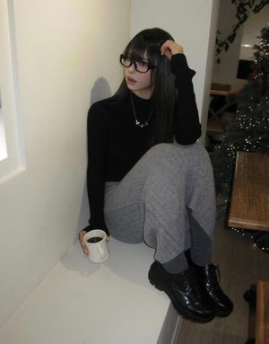 비브람 더비 블랙 양가죽 5.5cm tracker vitage derby black woman