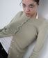컴팩트 니트 버튼 가디건 베이지