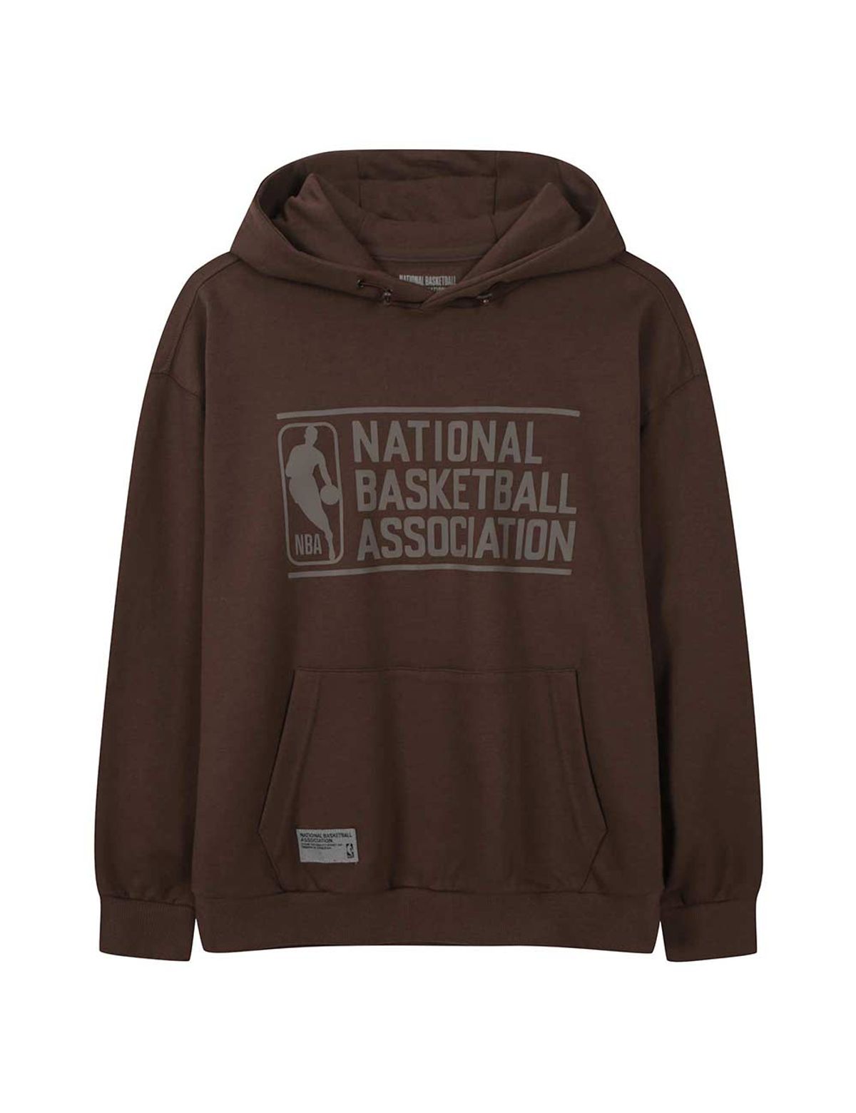 엔비에이(NBA) ESSENTIAL 빅 그래픽 후드 티셔츠 브라운