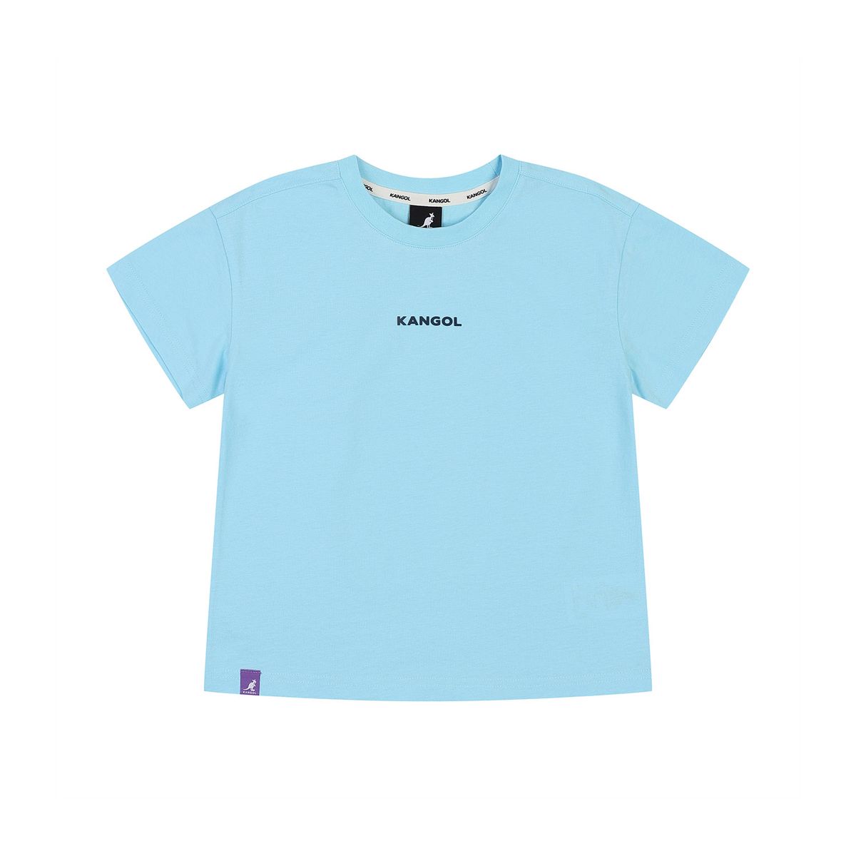 캉골키즈(KANGOL KIDS) 레터링 숏 슬리브 티셔츠 SB 0005 블루
