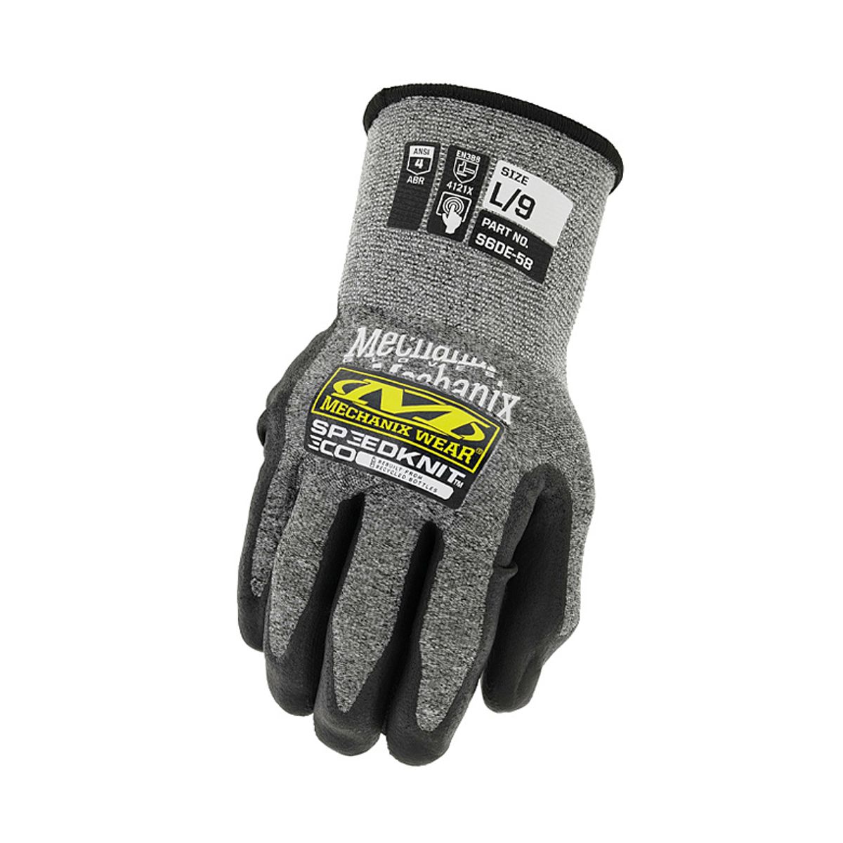 메카닉스웨어(MECHANIX WEAR) 웨어 스피드니트 S6DE58 글러브 (그레이)