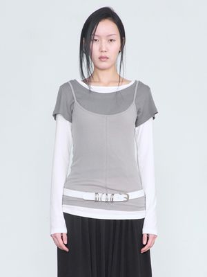 Soft Long Sleeveless _ Beige