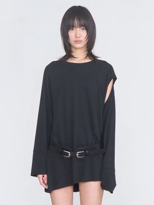 Cut Out Block Top _ Black