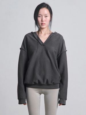 CR V-Neck Sweatshirt _ Charcoal