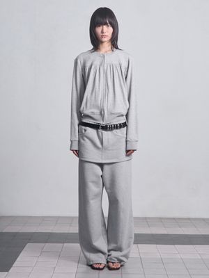 Skirt Layered Sweatpants _ Gray