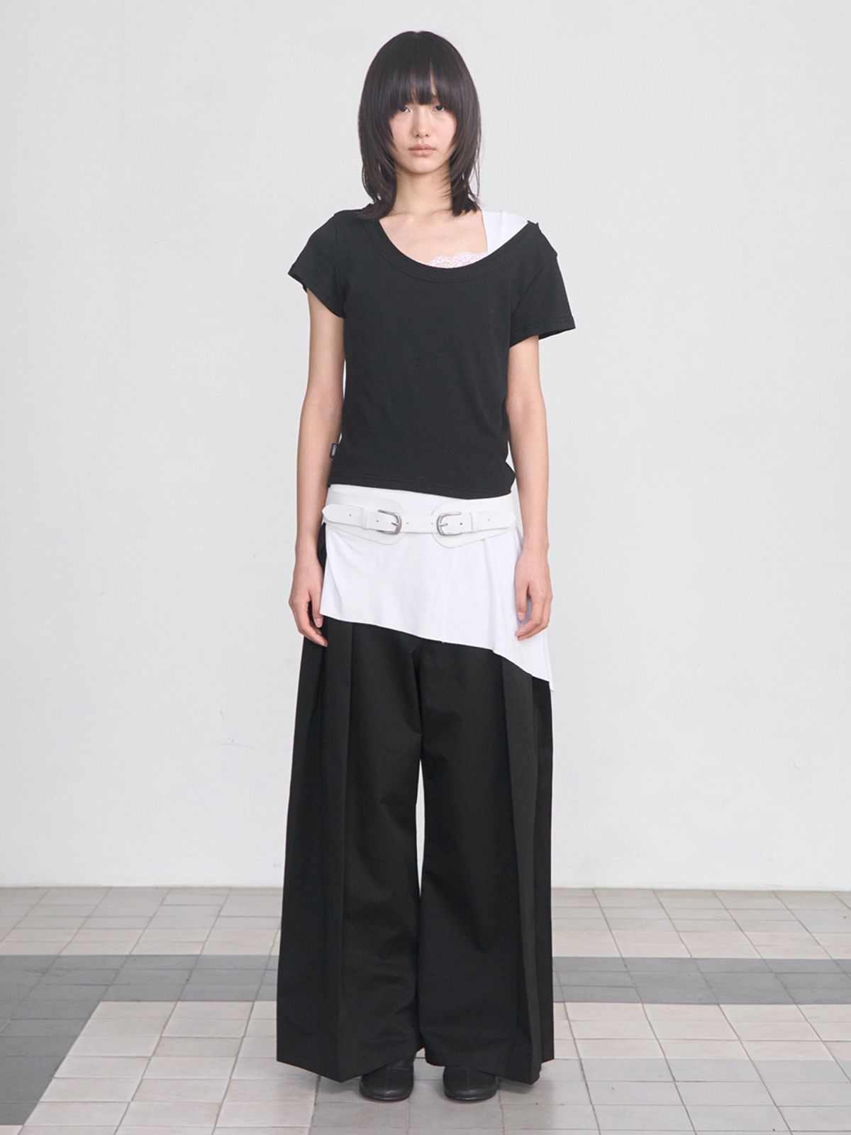 세릭(CERRIC) Wing Layered Pants _ Black