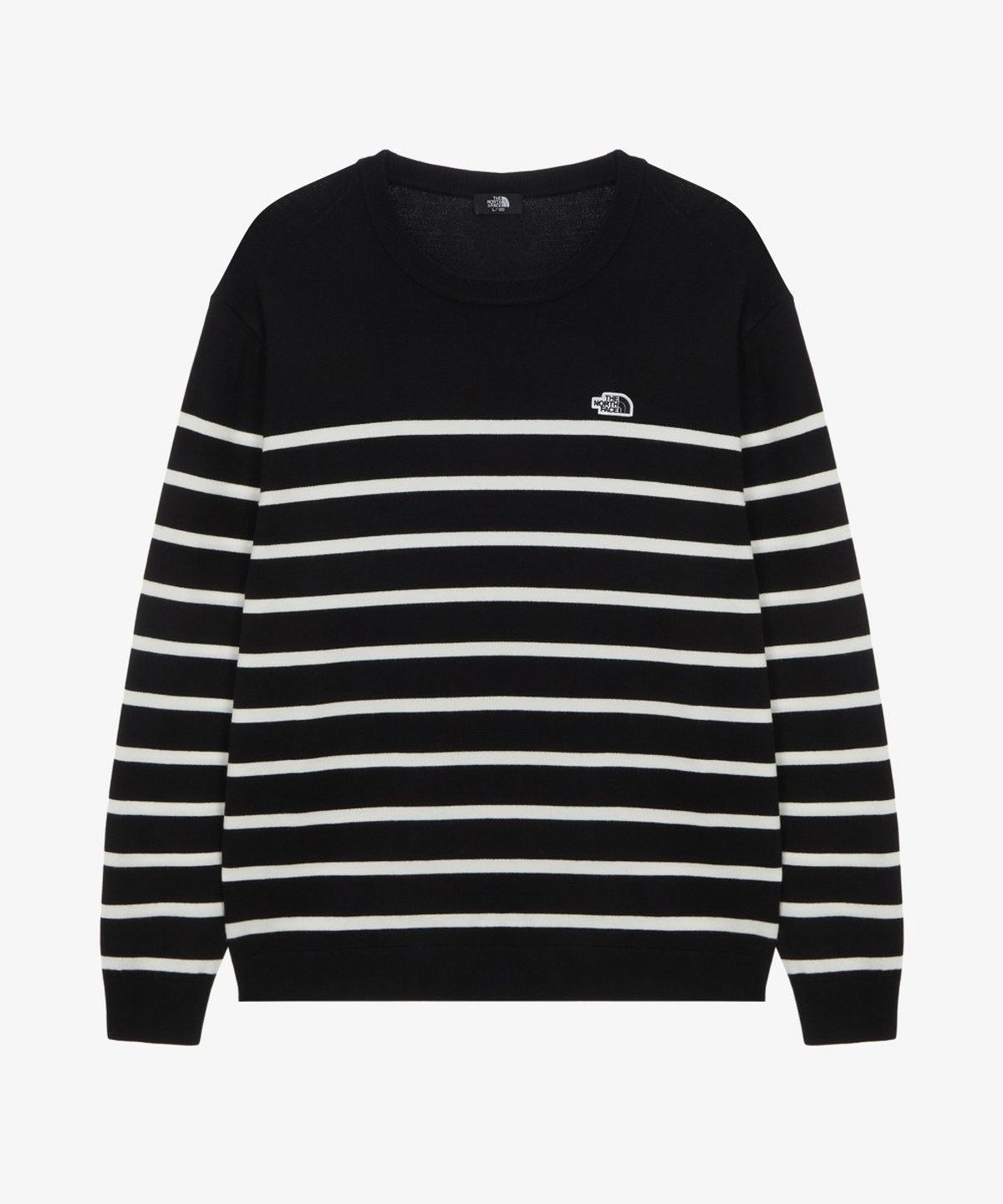 노스페이스(THE NORTH FACE) NT7AR70A 남성 보르가 스트라이프 스웨터 BLACK